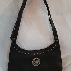 Harley Davidson black leather bag